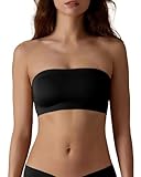 SHARICCA Trägerloser BH Damen Ungepolstert Rutschfestes Silikon Bandeau BH Bequem...