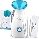 Pure Daily Care Nano-Dampfgarer Großer 3-in-1-Nano-Ionen-Gesichtsdampfer mit präziser...