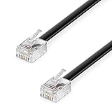 deleyCON 3,0m Telefonkabel RJ11 Modularkabel 6P4C Westernkabel RJ11 auf RJ11 Stecker...