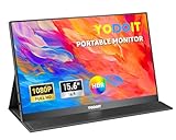 Yodoit Portable Monitor, 15,6 Zoll 1920 x 1080P FHD Tragbarer IPS-Display mit USB Typ C &...