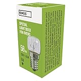 EMOS 15W Glühlampe für Backofen bis 300°C, Herd-Birne mit E14 Fassung,...