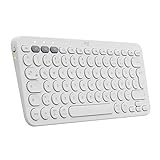 Logitech K380 kabellose Multi-Device Bluetooth-Tastatur mit Easy-Switch für bis zu 3...