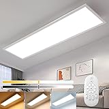 Dimmbare LED Deckenleuchte Panel 100x25cm mit Speicherfunktion, Deckenlampe...