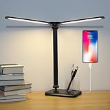 iVict Dual Swing Arm LED Schreibtischlampe, 5-Modi Touch Control...