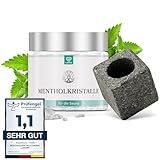 LoWell® - Sauna Set Mentholkristalle 100g + Aufgussstein - Ideale Kombination -...