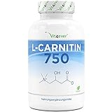 L-Carnitin - 180 vegane Kapseln - Hochdosiert mit 3000 mg pro Tagesportion -...