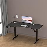Höhenverstellbarer Tisch Oxnard 160 x 75 cm elektrisch Schreibtisch mit Memory-Funktion...
