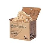 Blumixx Kaminanzünder Holzwolle Anzünder 5 kg - Ökologische Kamin- und...
