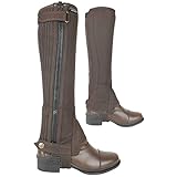 AK Waschbare Reitchaps aus Mikro-Wildleder AKRS-1032(W) (Braun, 8)