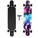 Longboard, 8-lagigem Ahornholz Cruiser komplettes Skateboard,Longboards für...