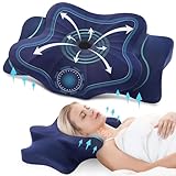 DONAMA Memory Foam Kissen ergonomisches Nackenkissen Kopfkissen Seitenschläferkissen für...