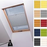 STUZA® Dachfenster Premium Plissee Mit Bohren passend für Velux Fenster, Alle...