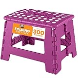 Utopia Home Faltbarer Tritthocker 9 Zoll, Anti-Rutsch-Oberfläche für Kinder...