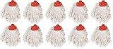 HRB Ersatz Wischmop, 10 Stück 145 g Bodenwischer Schleudermop Mop Wischmopp