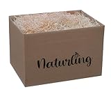 naturling Ostergras 500g - Natur Holzwolle für Osternest, Geschenkkörbe oder Oster...