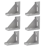 6x Winkel BefestigungEckwinkel, 40x80 Befestigungsmaterial Winkel Befestigung,...