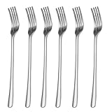 Tafelgabeln, 6-teilig, Edelstahl, Tafelgabeln, Besteck-Set für Zuhause, Besteck-Set,...