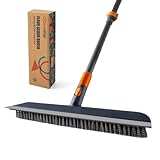 CLEANHOME Schrubber mit stiel,2-1 Upgrade-Bodenbürste. 115 cm–150 cm Teleskop...