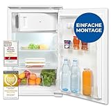 Exquisit Einbaukühlschrank mit Gefrierfach, 118 Liter Nutzinhalt, Einbaukühlschrank...