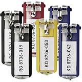 Durable Schlüsselanhänger Key Clip, einfach aufklappen & beschriften, 24...
