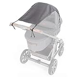 Zamboo Universal Sonnensegel DELUXE mit UV Schutz 50+ für Kinderwagen Babywanne -...