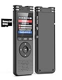 LIMENAMICS Digitales Diktiergerät - 64GB 1536kbps Sprachaktiviertes...