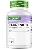 Magnesiumbisglycinat - 240 Kapseln - Premium: Chelatiertes Magnesium - 155 mg...