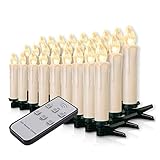 Forever Speed 20-60er Weinachten LED Kerzen Weihnachtsbeleuchtung Lichterkette Kerzen...
