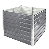 Metall Hochbeet Gartenbeet Pflanzbeet Blumenbeet Garten Beet Rosendaal anthrazit