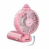 SARAHS Handventilator – kleiner faltbarer USB-Ventilator mit 5 Windgeschwindigkeitsmodi,...