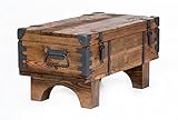Alte Truhe Kiste Tisch Shabby Chic Holz Beistelltisch Holztruhe Couchtisch 37 cm Höhe /...