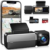 Bestsee 4K dashcam Auto vorne hinten kabellos, Auto dashcam mit WiFi, GPS, WDR,...