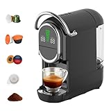 Mini-Kaffeepadmaschine 5-in-1 für Nespresso, Dolce Gusto, Lavazza A Modo Mio Kapseln, ESE...