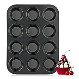 UKOFEW Muffin Backblech, Muffinform Blech für 12 Muffins, Cupcake Formen, für Cupcakes,...