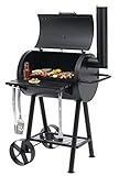 tepro Holzkohlegrill Grillfass Berkeley, Grillfläche: ca. 64,5 x 43,5cm Schwarz