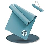 LILENO SPORTS Yoga Matte Türkis (180x60cm) - Sport und Yogamatte extra rutschfest in 4 mm...