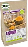 Kurkuma Pulver Bio 750g - höchste 3-5% Curcumin - Rohkost-Qualität -...