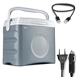 MEDION Thermoelektrische tragbare Kühlbox (25 Liter, Kühl- und Warmhaltefunktion, 12V...
