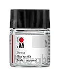 Marabu 11060005000 - Farbloser Klarlack, transparent 50 ml im Glas, hochglänzender...