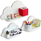 Petit Déco Weißes Wolkenregal 3er Set | einfache Montage u. Umweltfreundlich |...