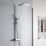 YOOZENA Duschsystem,Duscharmatur Komplettset,Duscharmatur mit Thermostat,...