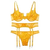 Xmiral Damen Zweiteilige Unterw鋝che Reizw鋝che Sexy Spitze Nachtw鋝che...