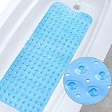 MoreCro® Badewannenmatte rutschfest, 100 x 40cm Extra Lange Schimmelresistente Duschmatte...