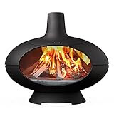 Morsø Forno Outdoor Ofen und Pizzaofen in Einem – offener Garten-Backofen aus doppelt...