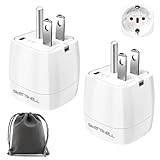 Reiseadapter USA Adapter Steckdose, 2Stück Adapter Amerika Deutschland Stecker,...