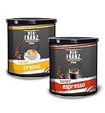 Der-Franz Instant Coffee Bundle - 1x Crema Instant-Kaffee, 1x Espresso Instant-Kaffee, 2 x...