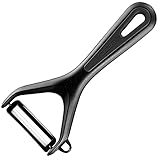 Westmark Gemüse- und Spargelschäler mit Keramikklinge und Ausstecher, Gentle, Schwarz,...