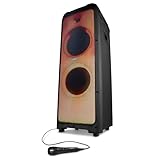 MEDION X61350 Party-Soundsystem (Partylautsprecher inkl. Mikrofon, Karaoke Partybox,...