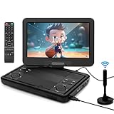 KCR Tragbarer DVD-Player, 25,7 cm (10,1 Zoll), eingebauter Fernseher DVB-T2 mit...