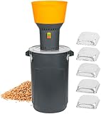 STREND PRO Getreidemühle Elektrisch 1300W 60L | mit 5 Siebe | Professionelle...